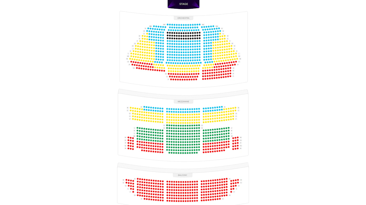 St. James Theatre Seating Chart New York